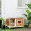 PawHut Casa para Perro Marrón 85.5 x 62 x 60 cm 2