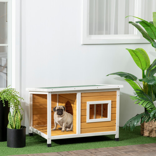 PawHut Casa para Perro Marrón 85.5 x 62 x 60 cm 1