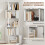 Homcom Librería Blanco 60 x 23.8 x 179.2 cm 6