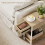Homcom Mesa Auxiliar Marrón 25 x 39.8 x 58.2 cm 4
