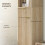 Homcom Columna de Baño Marrón 33 x 30 x 170 cm 4