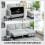 Homcom Sofá Cama Gris 197 x 129 x 85 cm 5