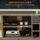Homcom Mueble de TV Marrón 120 x 39 x 64 cm 5