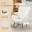 Homcom Silla Mecedora Beige 67 x 82 x 100 cm 6