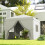 Outsunny Carpa Plegable Blanco 300 x 300 x 280 cm 2