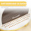 PawHut Arenero para Gato Amarillo 40.5 x 52 x 39 cm 2