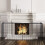 Homcom Protector de Chimenea Negro 160 x 44 x 68 cm 2