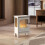 Homcom Chimenea de Etanol Blanco 39 x 26 x 54 cm 2