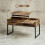 Homcom Mesa Centro Elevable Marrón 100 x 45 x 67 cm 3