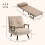 Homcom Sofá Cama Individual Beige 63 x 73 x 81 cm 2