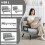 Homcom Sofá Cama Doble Gris 102 x 73 x 81 cm 4