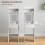 Homcom Tocador de Maquillaje Blanco 45 x 45 x 152 cm 5