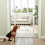 PawHut Barrera Seguridad Perro Blanco 97 x 5 x 76 cm 2
