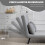 Homcom Sofá Cama Doble Gris 102 x 73 x 81 cm 5