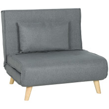Sillón Cama Gris 90 x 78 x 79 cm