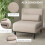 Homcom Sofá Cama Individual Beige 75 x 70 x 75 cm 6