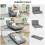 Homcom Sillón Cama Gris 90 x 78 x 79 cm 6