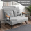 Homcom Sofá Cama Doble Gris 102 x 73 x 81 cm 6