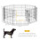 PawHut Parque para Perro Negro 61 x 61 cm 3