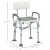 Homcom Silla de Ducha Gris 53.5 x 52 x 90 cm 2