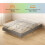 Homcom Estructura de Cama Gris 191 x 142 x 27 cm 3