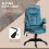 Vinsetto Silla de Masaje Azul 68 x 72 x 120 cm 5