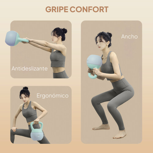 Kettlebell Bicolor 19 x 19 x 28 cm 2