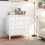 Homcom Cómoda Blanco 79 x 39.5 x 80.5 cm 2