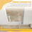 PawHut Barrera Seguridad Perro Blanco 97 x 5 x 76 cm 5