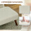 Homcom Reposapié Beige 69 x 47 x 36 cm 5