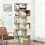 Homcom Estantería para Libro Marrón 80 x 23 x 192 cm 2