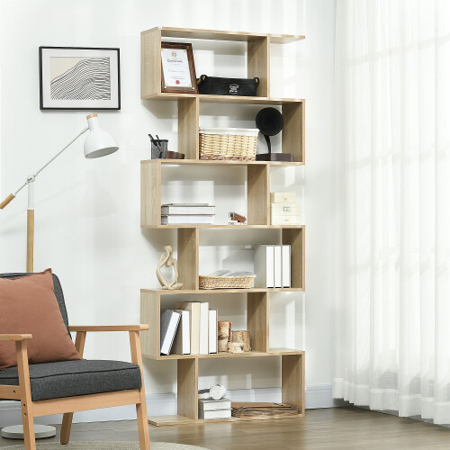 Homcom Estantería para Libro Marrón 80 x 23 x 192 cm 1