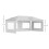 Outsunny Carpa Plegable Blanco 585 x 295 x 270 cm 3
