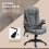 Vinsetto Silla de Masaje Gris 68 x 72 x 120 cm 5