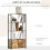 Homcom Estantería Marrón 58 x 24 x 122 cm 4