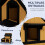 PawHut Casa para Gato Marrón 96 x 65 x 85.5 cm 4