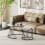 Homcom Mesas de Café Bicolor 70 x 70 x 46.5 cm 2