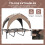 PawHut Cama Perros Elevada Marrón 106 x 76 x 94 cm 7