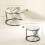 Homcom Mesas de Café Bicolor 70 x 70 x 46.5 cm 3