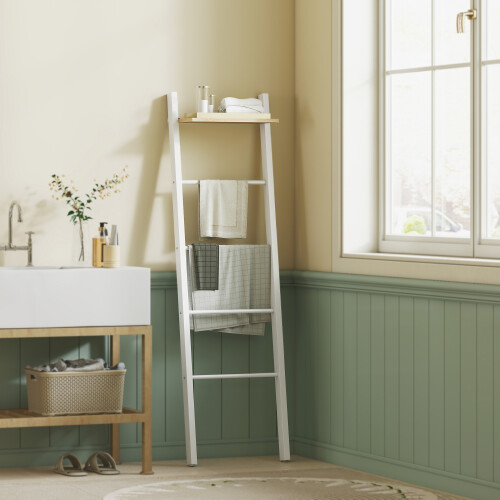 Homcom Toallero Escalera Bicolor 43 x 20 x 151 cm 1