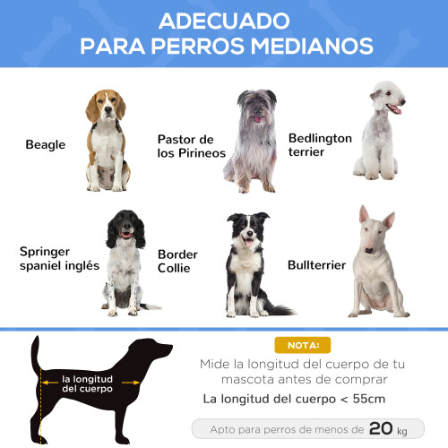 PawHut Cama Elevada Perros Negro 106 x 81 x 33 cm 1