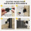 PawHut Barrera para Perro Negro 149 x 10 x 87.5 cm 5