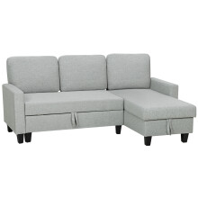 Sofá Cama Gris 197 x 129 x 85 cm