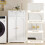 Homcom Armario de Baño Blanco 60 x 30 x 108 cm 4