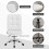 Vinsetto Silla de Oficina Blanco 45 x 59 x 100 cm 5