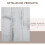 Homcom Biombo Separador Blanco 160.5 x 1.8 x 170 cm 6