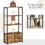 Homcom Estantería Marrón 58 x 24 x 122 cm 5