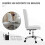 Vinsetto Silla de Oficina Blanco 45 x 59 x 100 cm 6