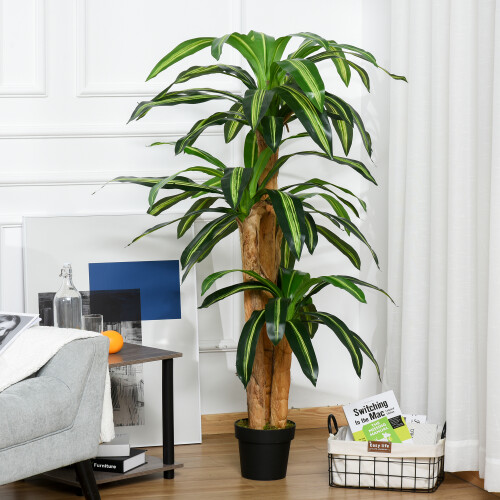 Outsunny Planta Dracaena Artificial Verde 20 x 20 x 160 cm 1