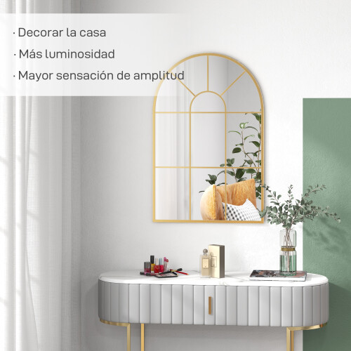Homcom Espejo de Pared Amarillp 60 x 2 x 91 cm 1